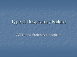 Type II Respiratory Failure