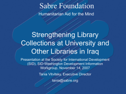 Sabre Foundation