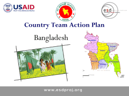 Country Team Action Plan - ESD Project: Reaching Further