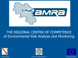 CRdC Centro Regionale di Competenza analisi e Monitoraggio