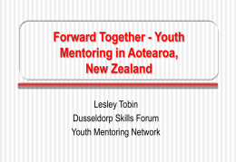 Forward Together - Youth Mentoring in Aotearoa, New Zealand