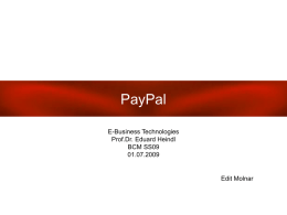 PayPal - Willkommen - Hochschule Furtwangen