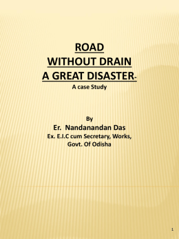Road Without Drain - A Great Disaster - Pages
