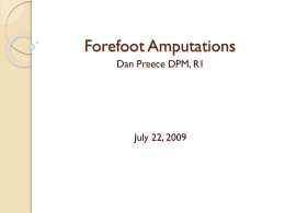 Forefoot Amputations - Salt Lake Podiatry Center Blog