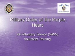 Volunteers - Military Order of the Purple Heart