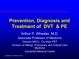 The DVT & PE Treatment Revolution