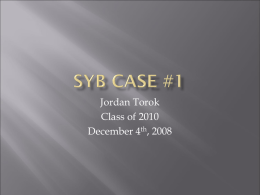 SYB Case #1 - MyPACS.net
