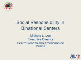 Social Responsibility in Binational Centers