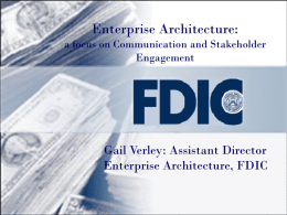 Enterprise Architecture: a focus on Communication and