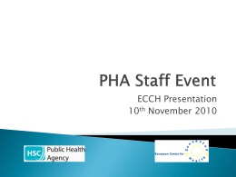 PHA Staff Event - Public Health Agency