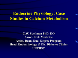 Endocrine Physiology: Case Studies in Calcium Metabolism