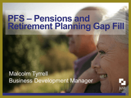 PFS Gapfill 1 - The Personal Finance Society