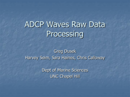 ADCP Waves Raw Data Processing