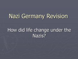 Nazi Germany Revision