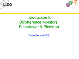 PowerPoint Presentation - Introduction to Bicoherence Monitors