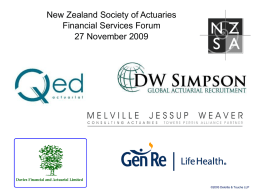 IFRS for General Insurers - New Zealand Society of Actuaries