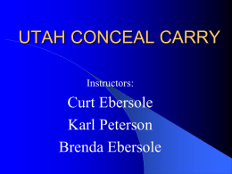 UTAH CONCEAL CARRY - edgetraininggroup