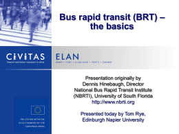 BRT basics ELAN format