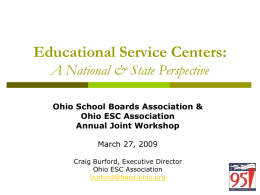 Ohio’s Educational Service Centers Update