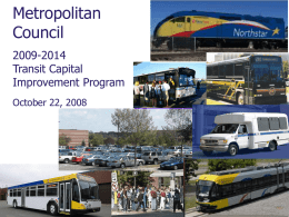 2008/2009 Transportation State Budget Request