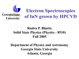 Auger Electron Spectroscopy of InN