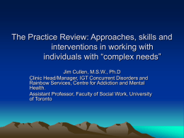 Evidence Based Practice, Best Practices and Promising