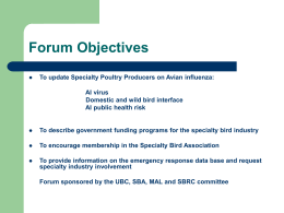 FORUM OBJECTIVES - UBC Faculty of Land and Food Systems