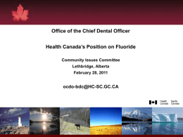 Oral Health Care in Canada