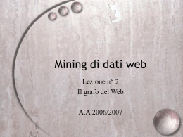 Mining di dati web