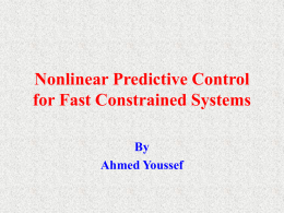 Nonlinear Predictive Control for Fast Constrained Systems