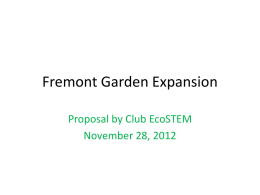 Fremont Garden Expansion