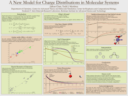 A New Model for Charge Distributions in Molecular Systems