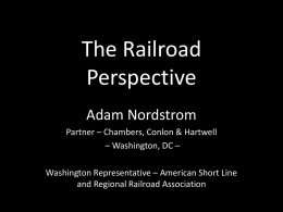 Railroad Legislative Issues