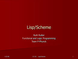 Lisp/Scheme