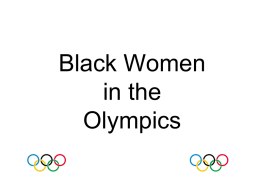 Black Women in the Olympics