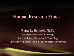 Case Studies in Human Research Protections