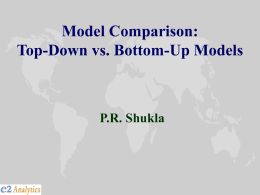Comparing Top Down and Bottom Up Models