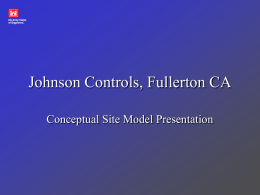 Johnson Controls, Fullerton CA
