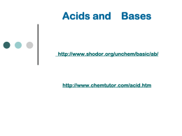 Acids and Bases - EARJ Chemistry [licensed for non