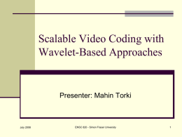 Overview on Scalable Video Coding