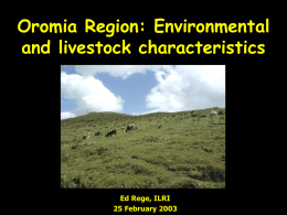 Characteristics of the environment