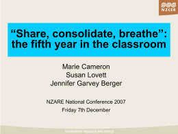 Share, consolidate, breathe”: the fifth year in the