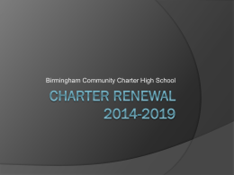 Charter Renewal 2009-2014