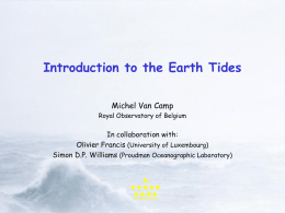 Introduction to Sea Level and Ocean Tides