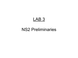 Basics of NS2