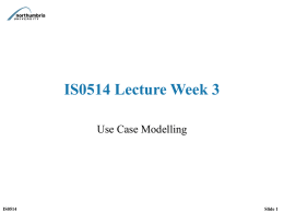 CM402 Lecture Week 1 - Computing at Northumbria