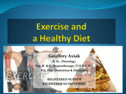 Sports - Geoffrey Axiak's Nutrition Pages