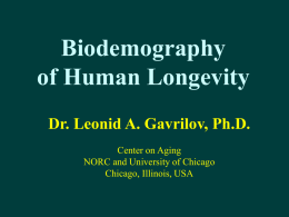 Biodemography of Human Longevity