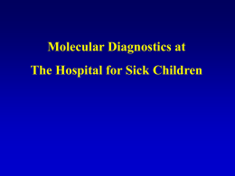 Molecular diagnostics