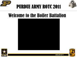 PURDUE ARMY ROTC 2009 - Purdue Polytechnic Institute